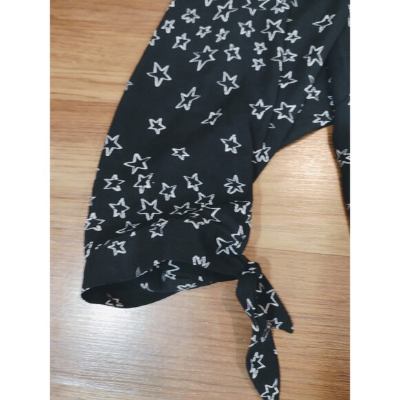 Catherines Womens Blouse 4X Black Star Lightweight FREE SHIPPING! - Picture 11 of 12